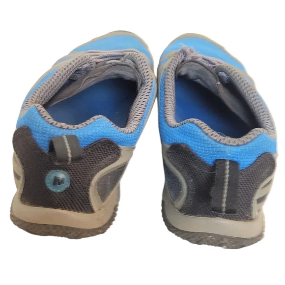 Merrell Apollo Blue Gray Minimalist Athletic Shoes Size 12
